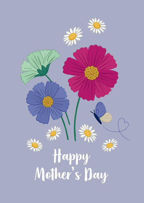 Happy Mother's Day Flower Personalised Card, Order Mothers Day Flowers