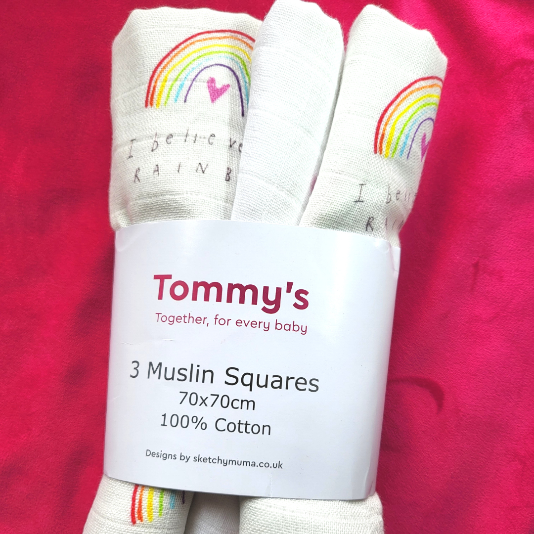 Rainbow muslin squares sale