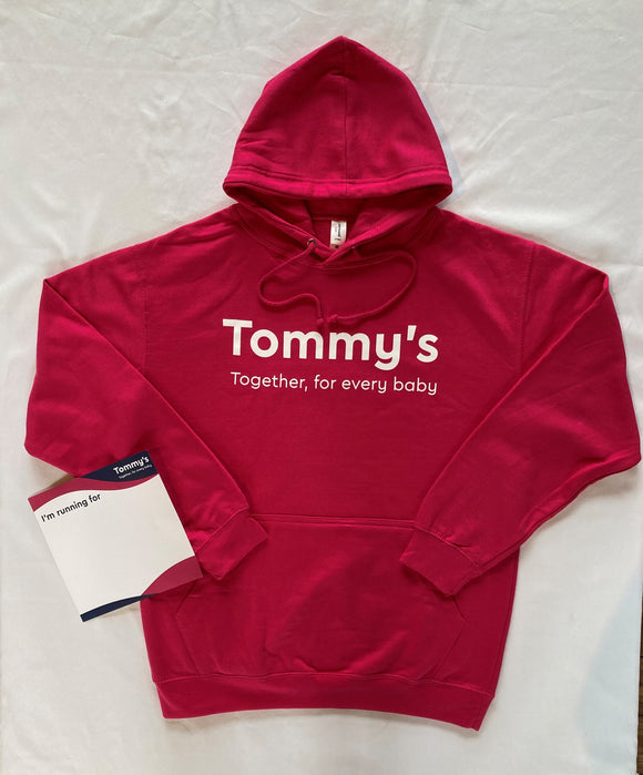 Tommy's raspberry hoodie