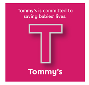 T for Tommy's Pin Badge